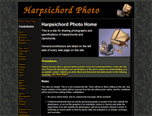 Tablet Screenshot of harpsichordphoto.org